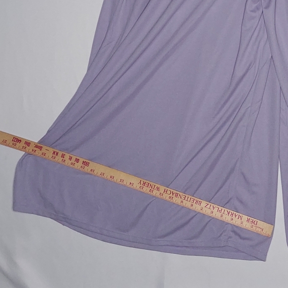 Halara Jumpsuit Women‎ 3X Wide Leg Vneck Light Purple Pastel Stretch Waffle Knit - Picture 9 of 12